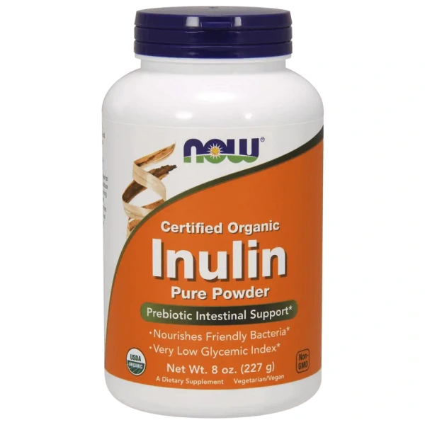 NOW FOODS Inulin Organic Pure Powder (Inulina w Proszku BIO) - 227g