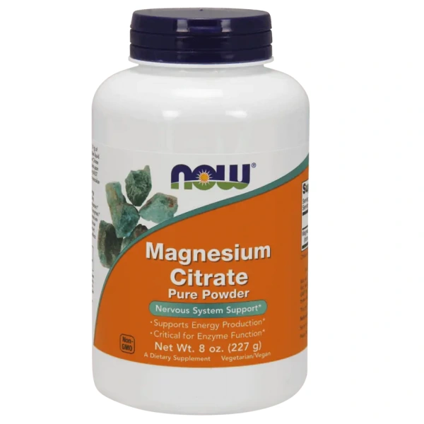 NOW FOODS Magnesium Citrate Powder (Cytrynian Magnezu) - 227g