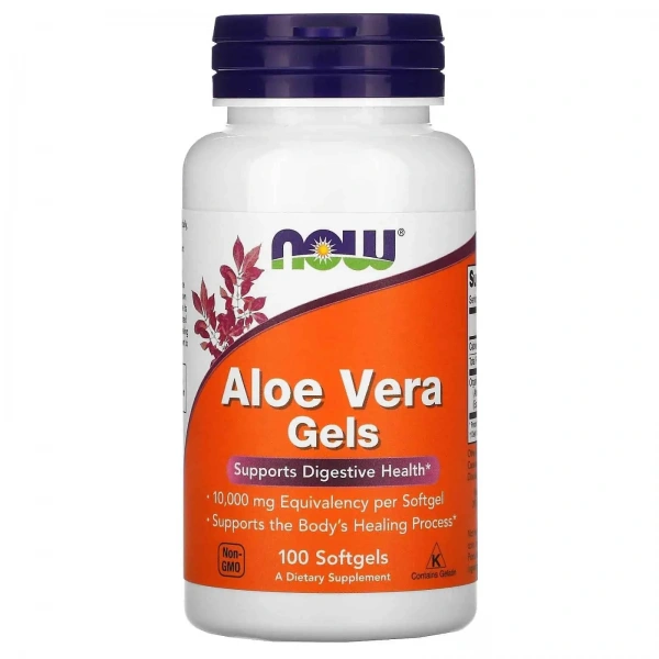 NOW FOODS Aloe Vera Gels (Supports Digestive Health) 100 Softgels