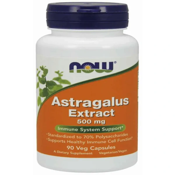 NOW FOODS Astragalus Extract (Astragalus Membranaceus Root) 500mg 90 vegetarian capsules