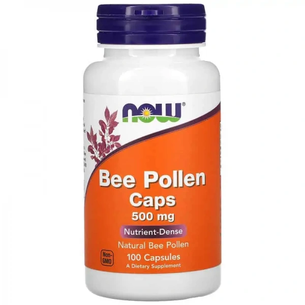 NOW FOODS Bee Pollen 500mg (Pyłek pszczeli) 100 Kapsułek