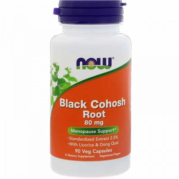 NOW FOODS Black Cohosh Root (Wsparcie w okresie menopauzy) 90 Kapsułek wegetariańskich
