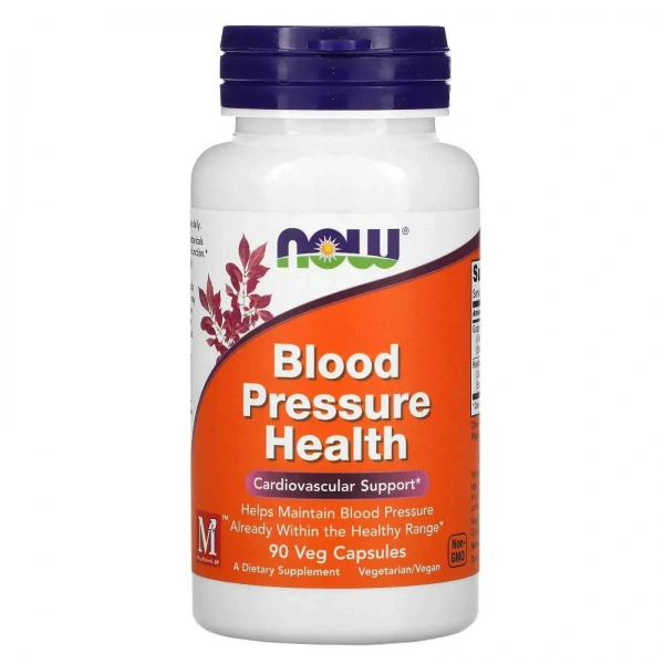 NOW FOODS Blood Pressure Health (Wsparcie układu krążenia) 90 Kapsułek wegetariańskich