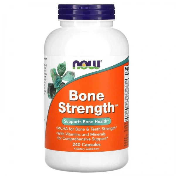 NOW FOODS Bone Strength™ (Wsparcie Zdrowia Kości) 240 Kapsułek
