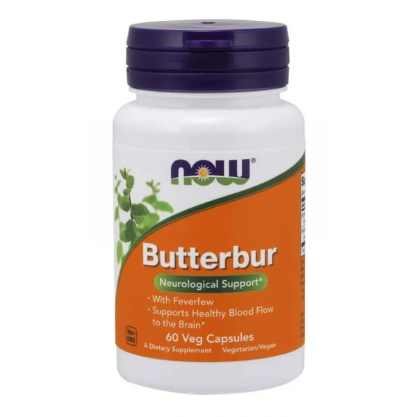 NOW FOODS Butterbur (Lepiężnik - Wsparcie Zdrowia Neurologicznego) 60 kapsułek wegetariańskich