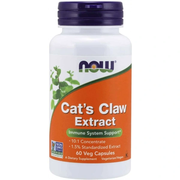 NOW FOODS Cat's Claw Extract 60 Kapsułek wegetariańskich
