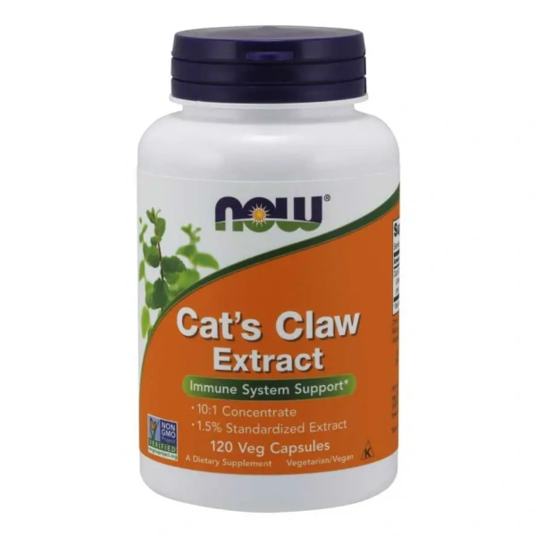 NOW FOODS Cat's Claw Extract (Koci Pazur Ekstrakt) - 120 kapsułek wegetariańskich