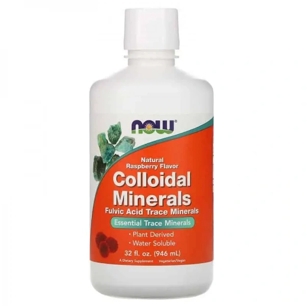 NOW FOODS Colloidal Minerals 946ml Natural Raspberry
