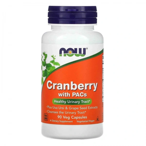 NOW FOODS Cranberry with PACs (Healthy Urinary Tract) 90 Vegetarian Capsules
