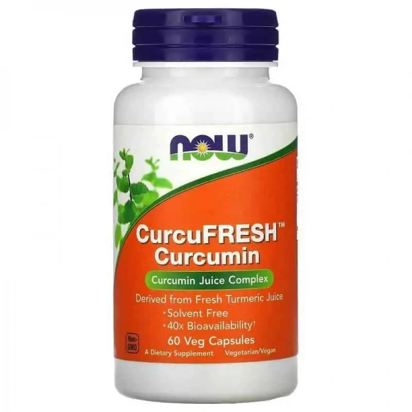 NOW FOODS CurcuFRESH (Curcumin Juice Complex) 60 Vegetarian Capsules