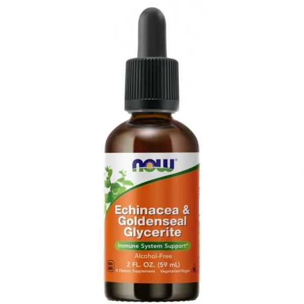 NOW FOODS Echinacea & Goldenseal Glycerite (Immune System Support) 2 fl. oz. (59ml)