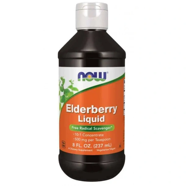 NOW FOODS Elderberry Liquid (Czarny bez w płynie) 237ml