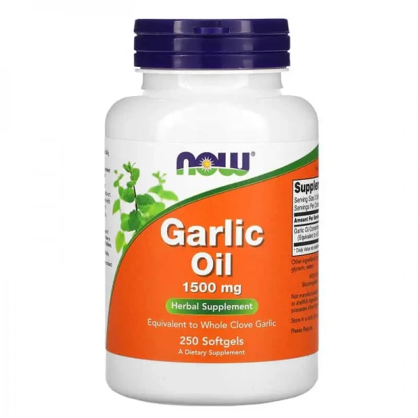 NOW FOODS Garlic Oil 1500mg 250 Softgels
