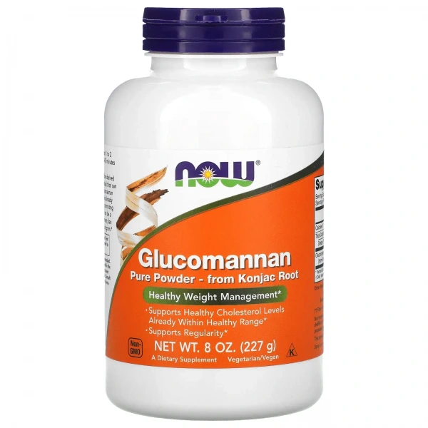 NOW FOODS Glucomannan Pure Powder (Healthy Weight Management) 8 oz. (227g)