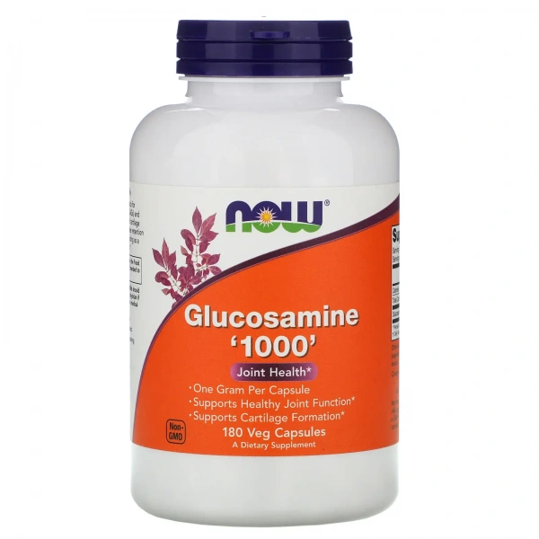 NOW FOODS Glucosamine '1000' (Zdrowie stawów) 180 Kapsułek wegetariańskich