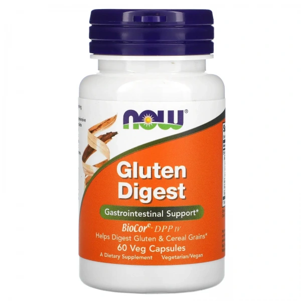 NOW FOODS Gluten Digest (Gastrointestinal Support) 60 Vegetarian Capsules