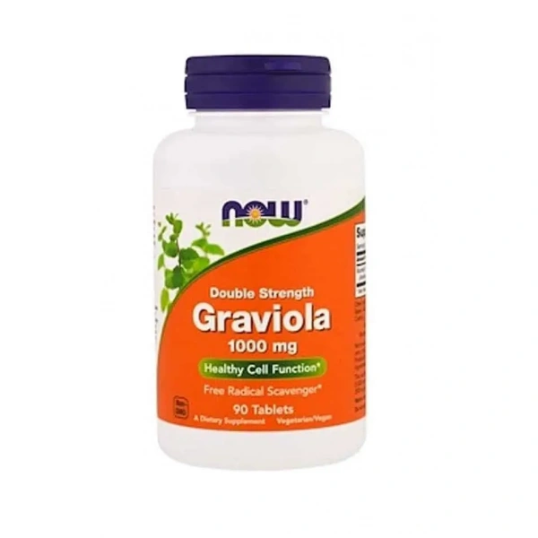 NOW FOODS Graviola 1000mg (Zdrowie komórkowe) 90 Tabletek