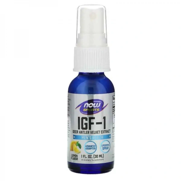 NOW FOODS IGF-1+ Liposomal Spray 30ml Cytryna