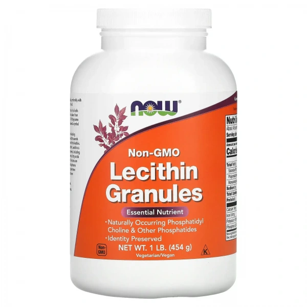 NOW FOODS Lecithin Granules Non-GMO (Soy Lecithin) 454g