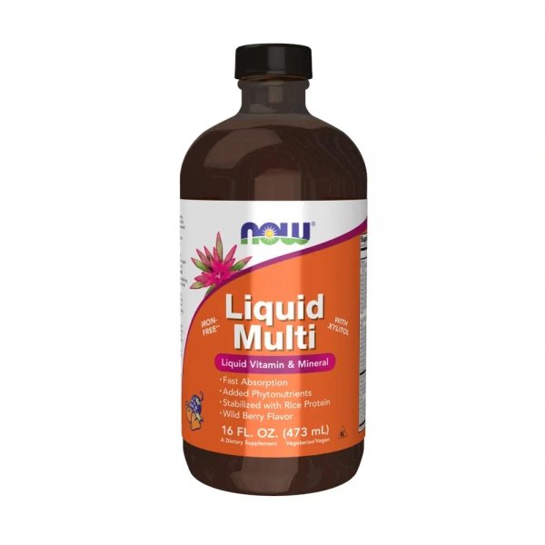 NOW FOODS Liquid Multi (Vitamins and Minerals) 473ml Wild Berry