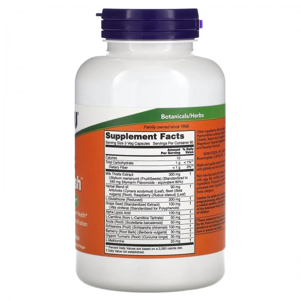 NOW FOODS Liver Refresh (Liver Health Support) 180 Veg Capsules