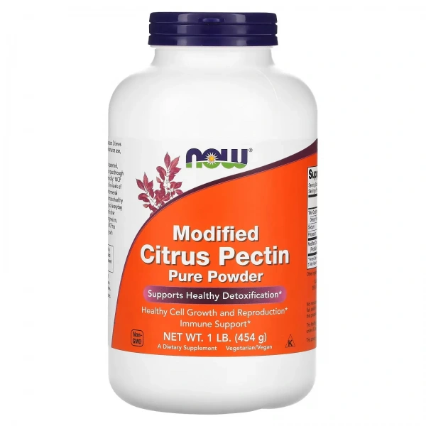 NOW FOODS Modified Citrus Pectin Pure Powder (Zmodyfikowane pektyny cytrusowe) 454g