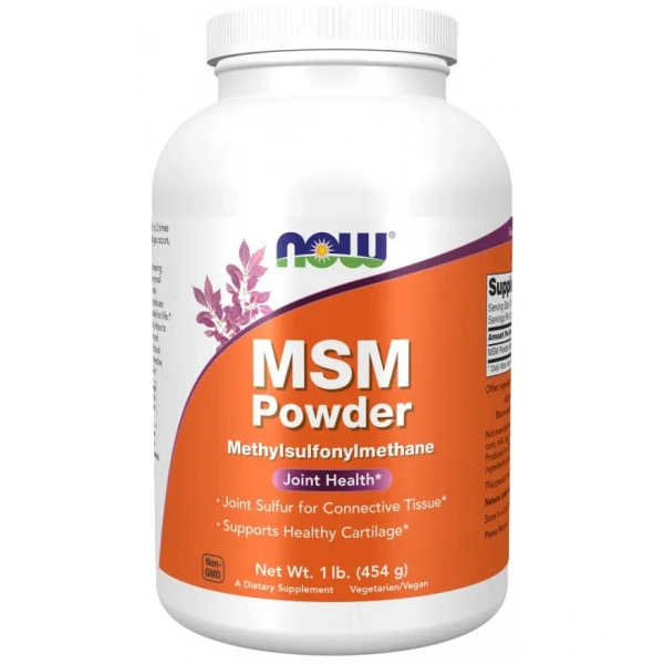 NOW FOODS MSM Powder (Methylsulphonylmethane, Joint Health) 454g
