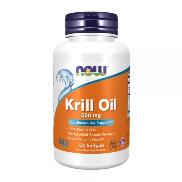 NOW FOODS Krill Oil 500mg (Cardiovascular Support) 120 Softgels