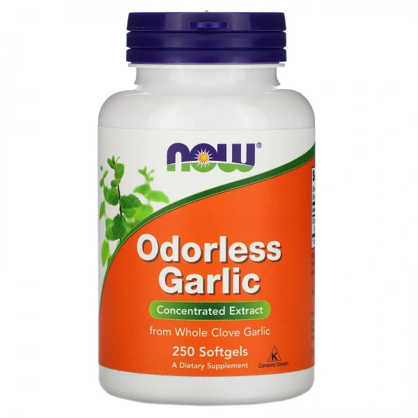 NOW FOODS Odorless Garlic (Concentrated Extract) 250 Softgels