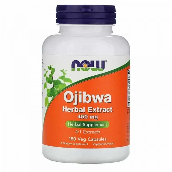NOW FOODS Ojibwa Herbal Extract 450mg (Herbal Extracts) 180 Vegetarian Capsules