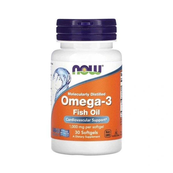 Now Foods Omega-3 (OMEGA-3, EPA, DHA) 30 Softgels