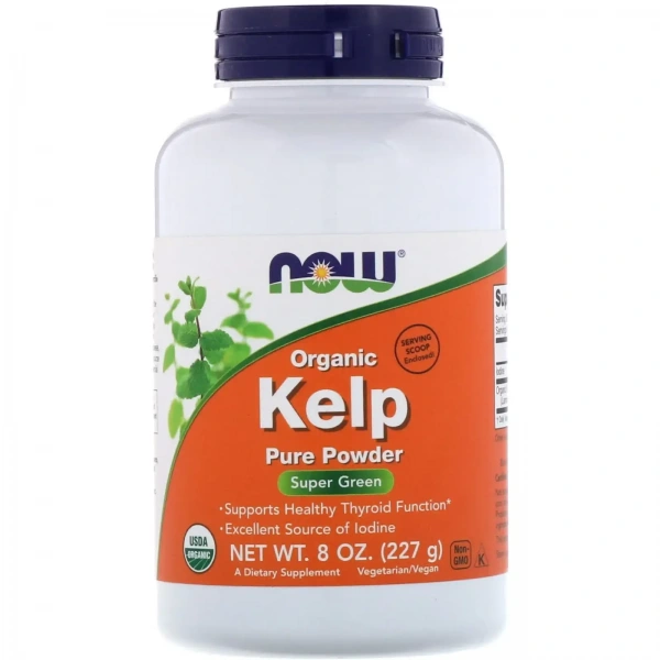 NOW FOODS Organic Kelp Pure Powder (Thyroid Health) 8 oz. (227g)