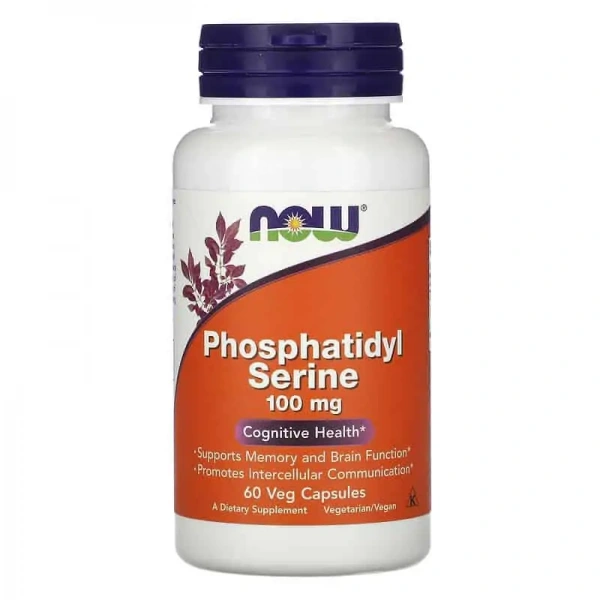 NOW FOODS Phosphatidyl Serine 100mg (Cognitive Function) 60 Vegetarian Capsules