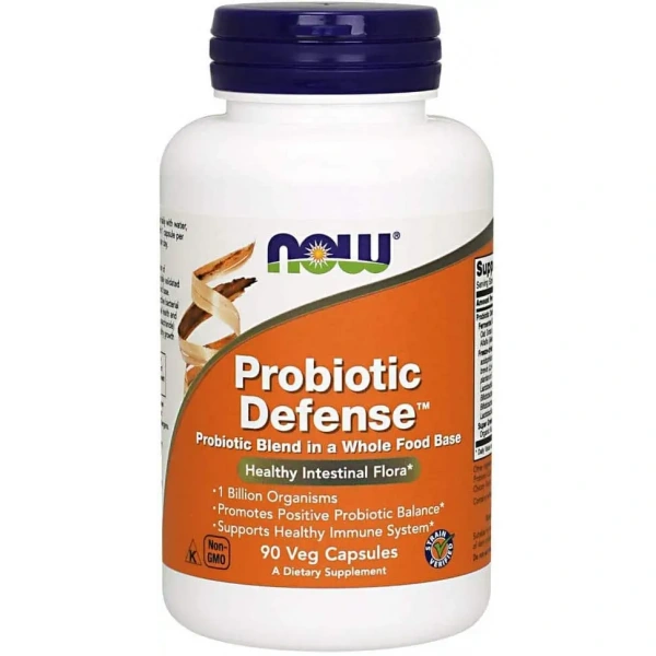 NOW FOODS Probiotic Defense (Probiotyk, Układ pokarmowy) 90 Kapsułek wegetariańskich