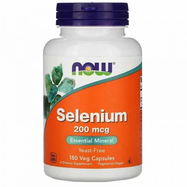 NOW FOODS Selenium 200mcg 180 Vegan Capsules