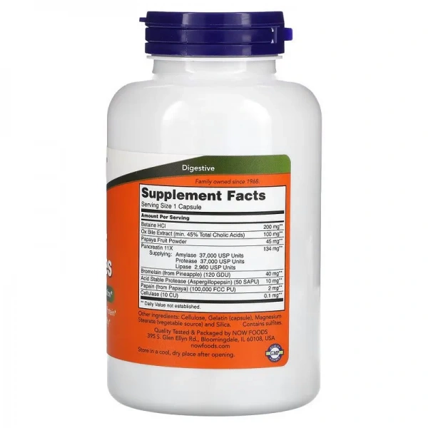 NOW FOODS Super Enzymes - 180 capsules