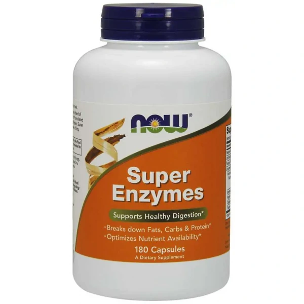 NOW FOODS Super Enzymes (Enzymy Trawienne) - 180 kapsułek