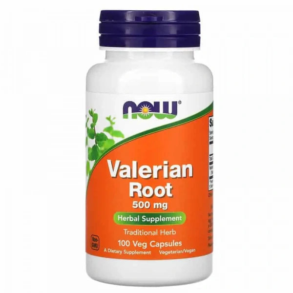 NOW FOODS Valerian Root 500mg (Valerian) 100 Vegetarian Capsules