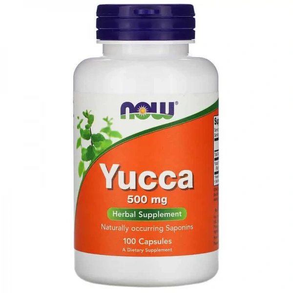NOW FOODS Yucca 500mg (Well-being Improvement) 100 Capsules