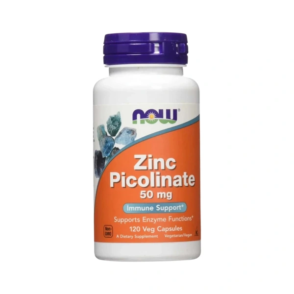 NOW FOODS Zinc Picolinate 50mg - 120 vegan caps