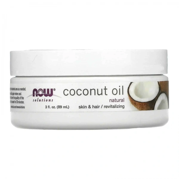 NOW SOLUTIONS Coconut Oil Natural 3 fl. oz. (89ml)