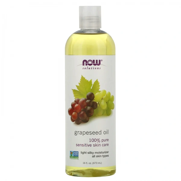 NOW SOLUTIONS Grapeseed Oil Pure 16 fl. oz. 437ml
