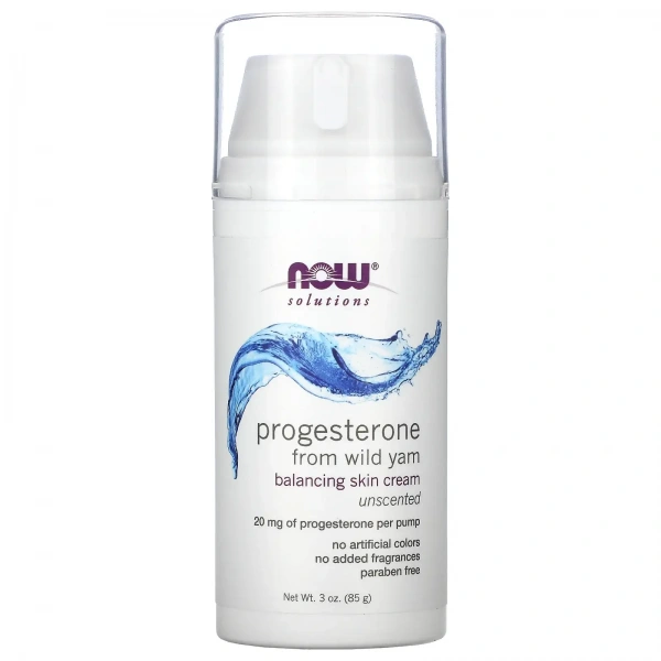 NOW SOLUTIONS Progesterone from Wild Yam (Balancing Skin Cream) 85g