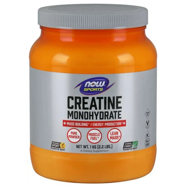 NOW SPORTS Creatine Monohydrate (Wegański Monohydrat Kreatyny) 1kg