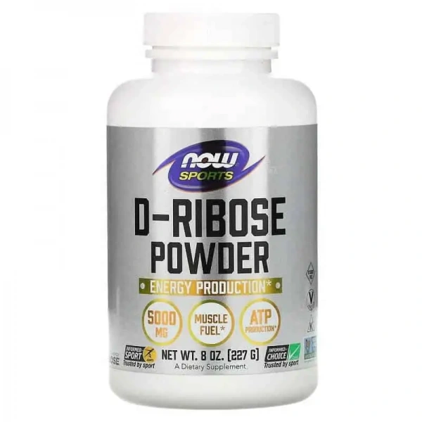 NOW SPORTS D-Ribose Powder (Energy Production) 8 oz. (227g)