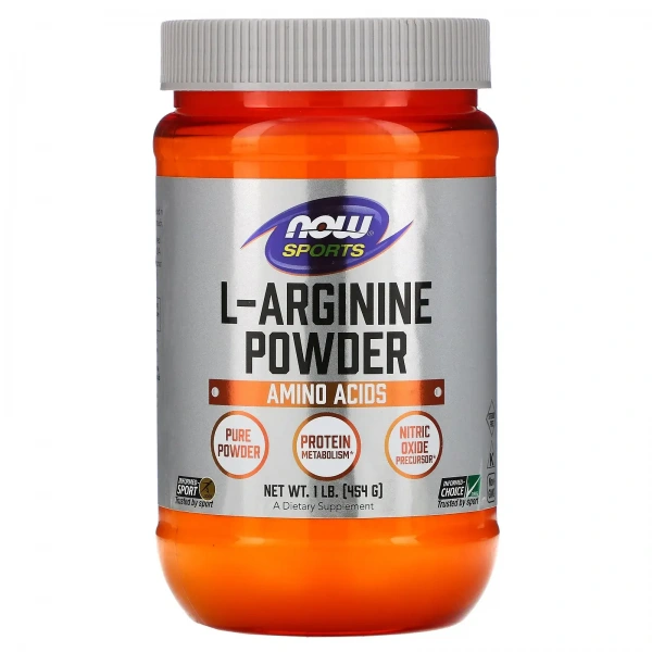NOW SPORTS L-Arginine Powder 1 lb. (454g)