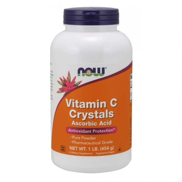 NOW FOODS Vitamin C Crystals (Witamina C - Kwas Askorbinowy) 454g Wegańska