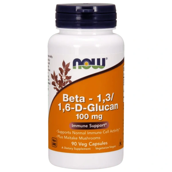 NOW FOODS Beta 1,3/1,6- D-Glucan 100 mg - 90 vegan capsules