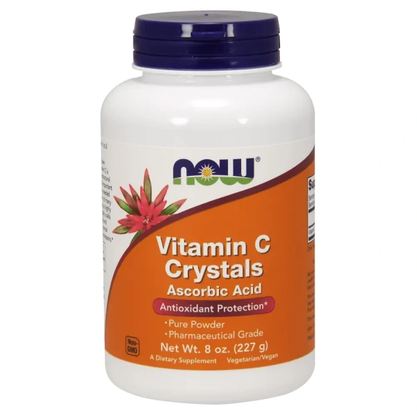 NOW FOODS Vitamin C Crystals (Ascorbic Acid) - 227g Vegan