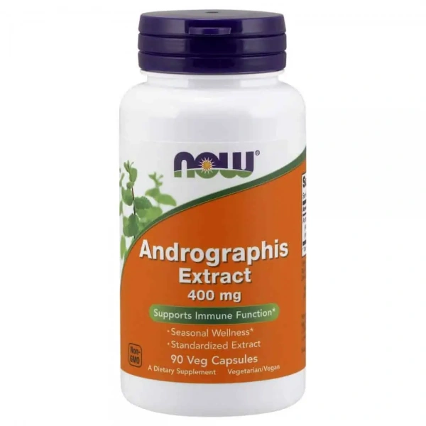 NOW FOODS Andrographis Extract 400mg 90 Vegetarian Capsules
